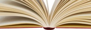 Isolated open book
